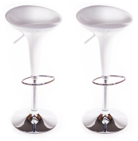 2x Barová stolička Hawaj CL-1213 biela