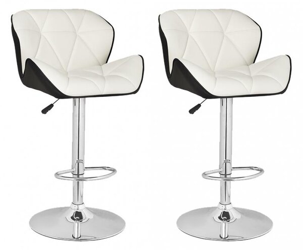 2x Barová stolička Hawaj CL-3227 biela / čierna