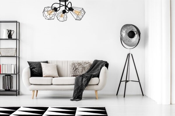 Prisadený luster DIAMENT 3xE27/60W/230V