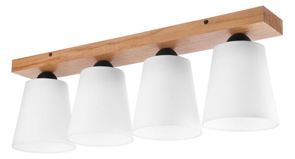 Prisadený luster LULA 4xE27/60W/230V dub