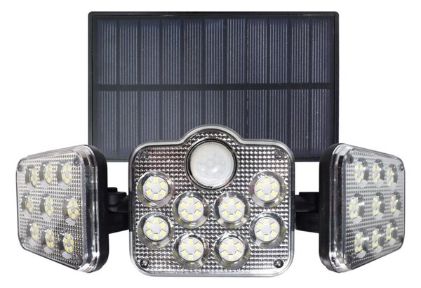 LED Solárny reflektor so senzorom pohybu LED/20W/3,7V 1200 mAh IP44 + DO
