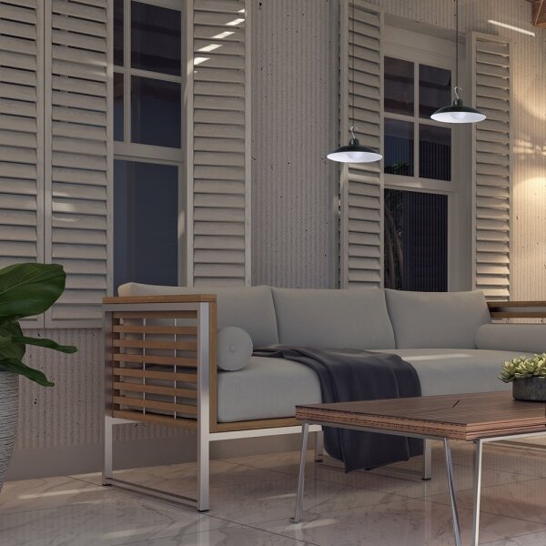 LED Stmievateľné solárne závesné svietidlo LED/6W/3,7V 800 mAh IP44 + DO