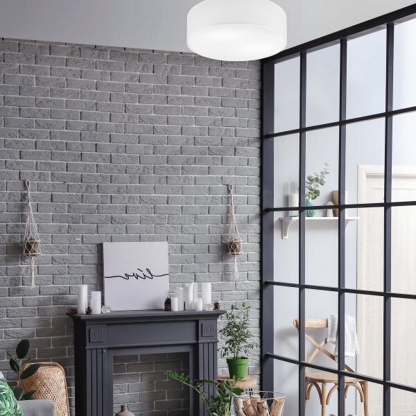 Stropné svietidlo SIRJA DOUBLE 4xE27/15W/230V pr. 45 cm biela