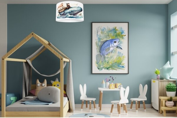Detské stropné svietidlo OCEAN 1xE27/60W/230V