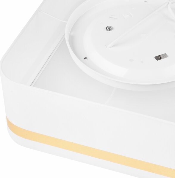 Stropné svietidlo SIRJA SQUARE 2xE27/60W/230V 35x35 cm biela