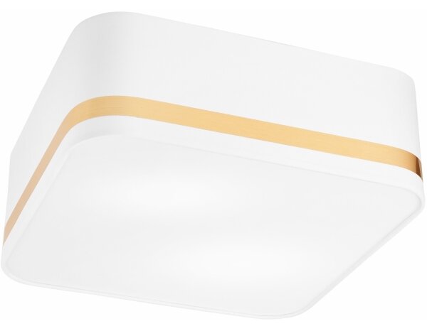 Stropné svietidlo SIRJA SQUARE 2xE27/60W/230V 35x35 cm biela
