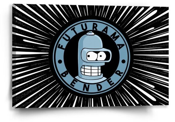 Sablio Obraz Futurama Bender Vesmír - 60x40 cm