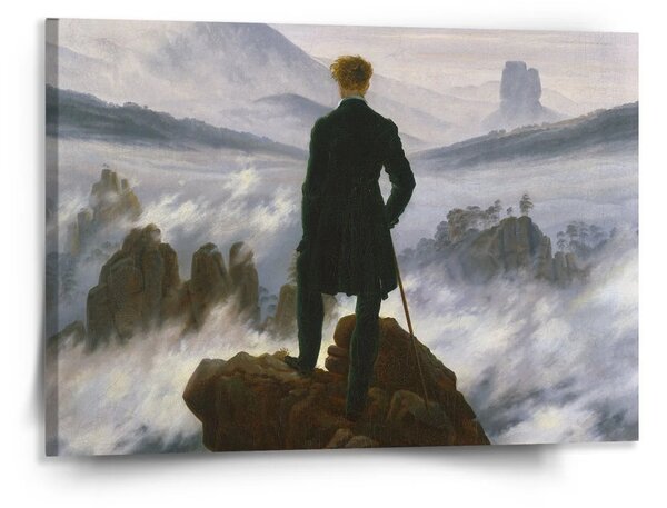 Sablio Obraz Pútnik nad morom hmly - Caspar David Friedrich - 150x110 cm