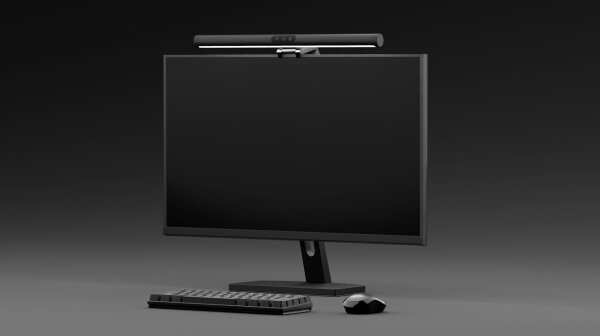 LED Stmievateľné osvetlenie monitora LEVANO LED/5W/5V 3000-6000K čierna