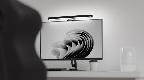 LED Stmievateľné osvetlenie monitora LEVANO LED/5W/5V 3000-6000K čierna