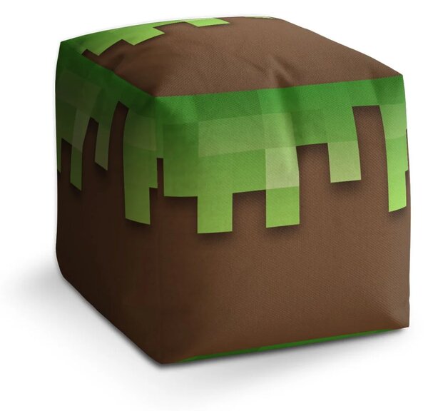 Sablio Taburet Green Blocks 2 - 40x40x40 cm
