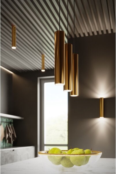 Sollux SL.1202 - Nástenné svietidlo LAGOS 2xGU10/10W/230V zlatá