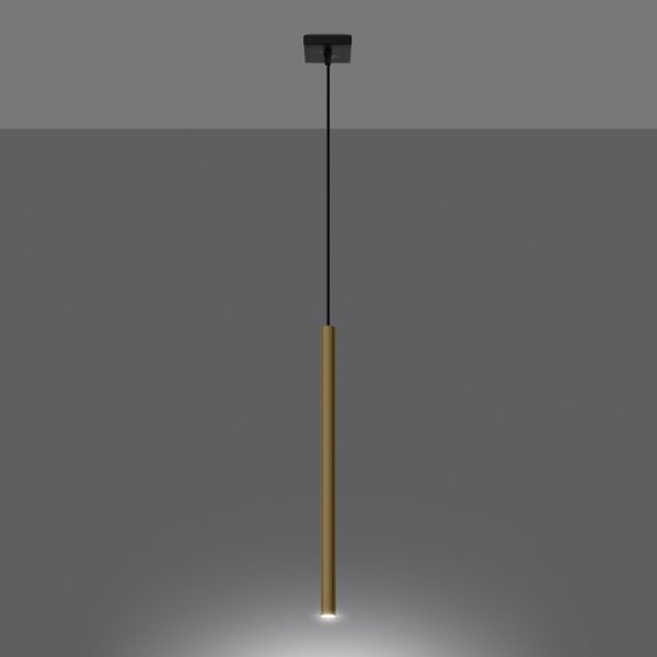 Sollux SL.1195 - Luster na lanku PASTELO 1xG9/8W/230V zlatá