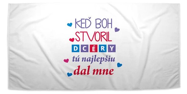 Sablio Uterák Keď Boh stvoril dcéry - 30x50 cm