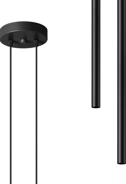 Sollux SL.1304 - Luster na lanku PASTELO 2xG9/8W/230V čierna