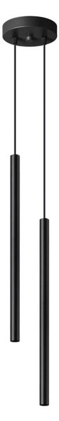 Sollux SL.1304 - Luster na lanku PASTELO 2xG9/8W/230V čierna