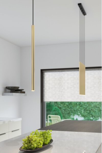Sollux SL.1195 - Luster na lanku PASTELO 1xG9/8W/230V zlatá