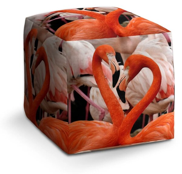 Sablio Taburet Plameniaky 2 - 40x40x40 cm