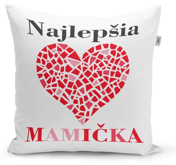 Sablio Vankúš Najlepšia mamička: 40x40 cm