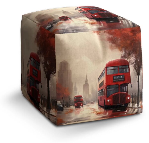 Sablio Taburet Cube Londýn Double-decker 1 - 40x40x40 cm