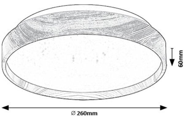 Rabalux 71143 - LED Stropné svietidlo LEANA LED/12W/230V 3000K pr. 26 cm