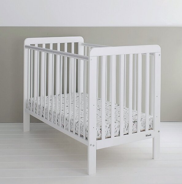 WO Safe Dreams Detská postieľka Classic White Safe Dreams 120x60