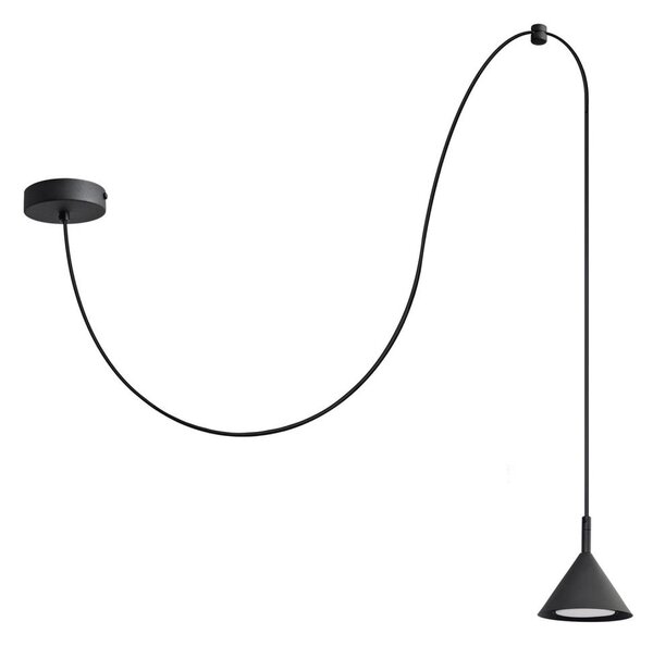 Luster na lanku ETNA LONG 1xGX53/15W/230V čierna