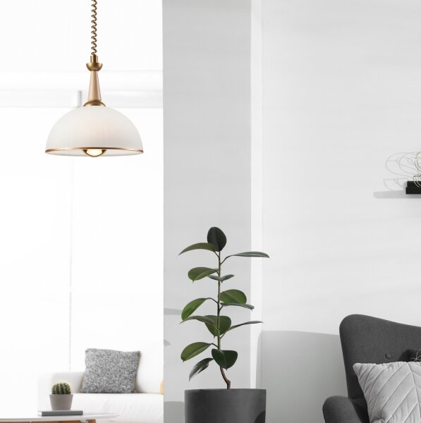 Sťahovací luster CHIARA 1xE27/60W/230V béžová/buk