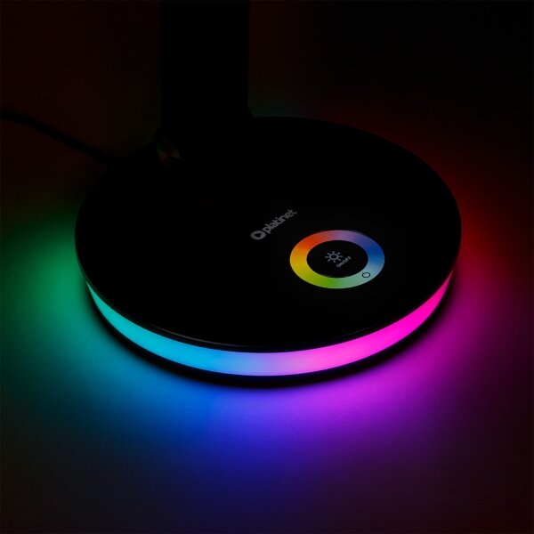 LEDRGBW Stmievateľná stolná lampa s funkciou powerbanky LED/12W/5V 2800-6000K čierna