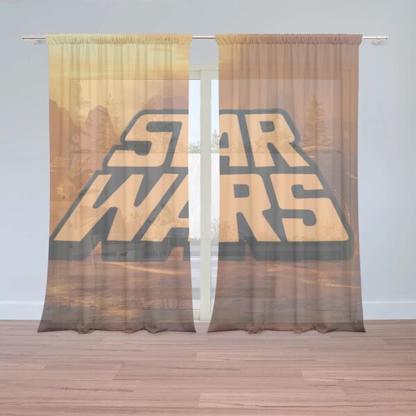 Sablio Záclony Star Wars Lávová planéta: 2ks 150x250cm