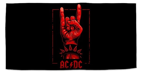 Sablio Uterák ACDC Červená ruka - 30x50 cm