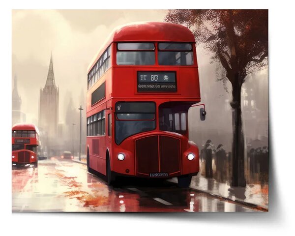 Sablio Plagát Londýn Double-decker 1 - 60x40 cm