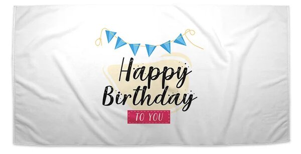 Sablio Uterák Happy Birthday to you - 30x50 cm