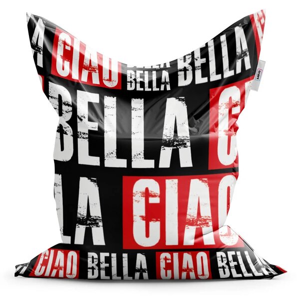 Sablio Sedací vak La Casa de Papel Professor or Bella Ciao motív 2 - 150x100 cm