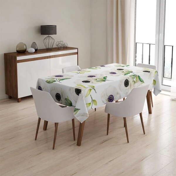 Sablio Obrus Biele sasanky - 90x90 cm