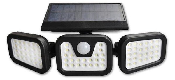 LED solárny reflektor so senzorom LED/15W/3,7V 2400 mAh IP54 4500K