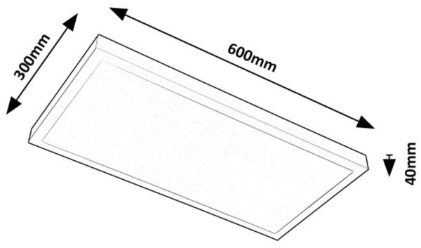 Rabalux 71077 - LED Prisadený panel DAMEK LED/24W/230V 4000K 60x30 cm