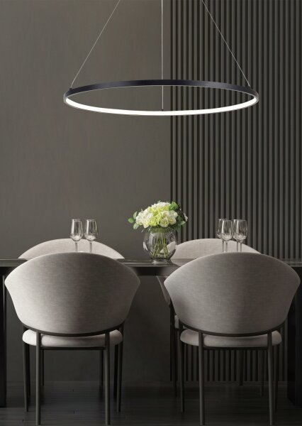 Zuma Line 2023201-BK60 - LED Luster na lanku BRENO LED/28W/230V 3000/4000/6000K