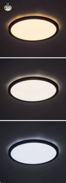 Rabalux 71096 - LED Stropné svietidlo GONZALO LED/24W/230V pr. 29 cm čierna