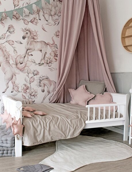 Detská posteľ Nobleo Toddle biela 140x70 + bariérky