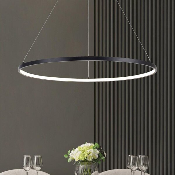 Zuma Line 2023201-BK60 - LED Luster na lanku BRENO LED/28W/230V 3000/4000/6000K