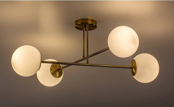 Rabalux 71082 - Luster na tyči KIARA 4xE27/35W/230V zlatá