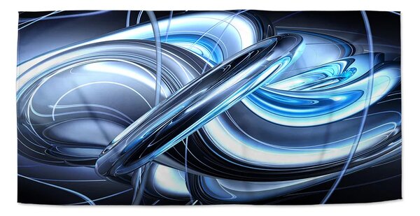 Sablio Uterák Modrá abstrakcia - 30x50 cm