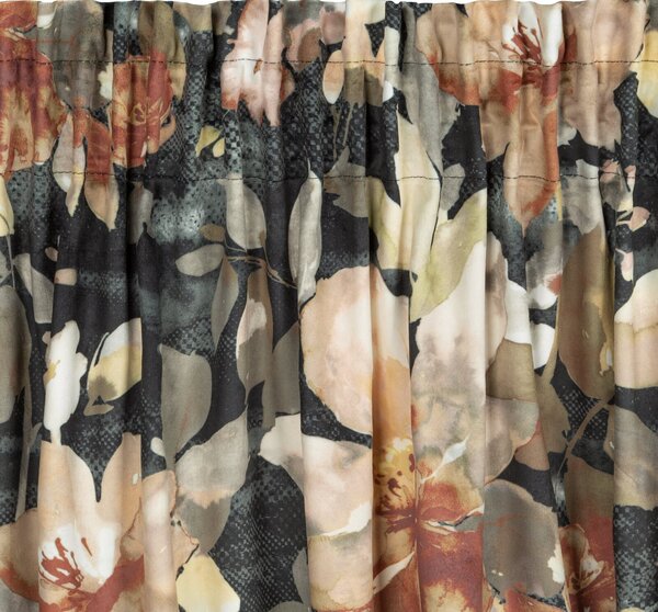 ZATEMŇOVACÍ ZÁVES NA PÁSKE BETTY 140X300 CM KVETY