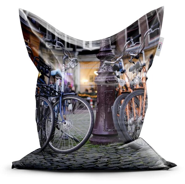 Sablio Sedací vak Mestský bicykel - 150x100 cm