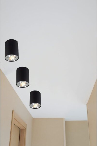 Bodové svietidlo TUBA 1xGU10/50W/230V čierna