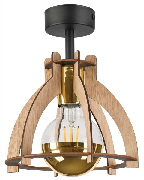 Prisadený luster LANDO 1xE27/15W/230V dub