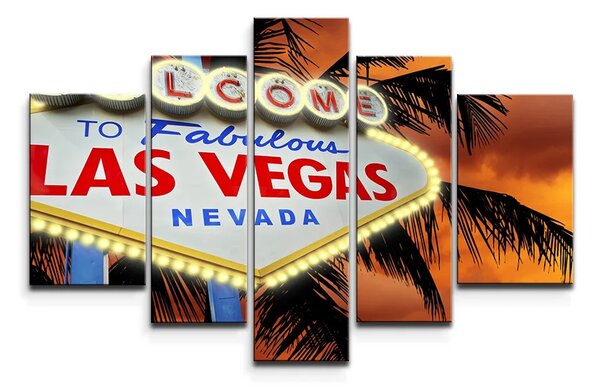 Sablio Obraz - 5-dílný Fabulous Las Vegas - 125x90 cm