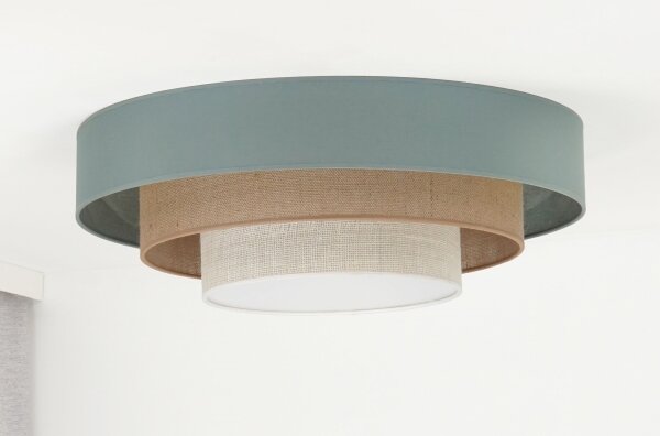 Duolla-LED Stropné svietidlo LUNETA LED/26W/230V pr. 60 cm 4000K tyrkysová/béžová