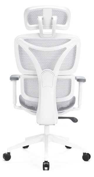 Kancelárska ergonomická stolička LEVANO šedá/biela/čierna